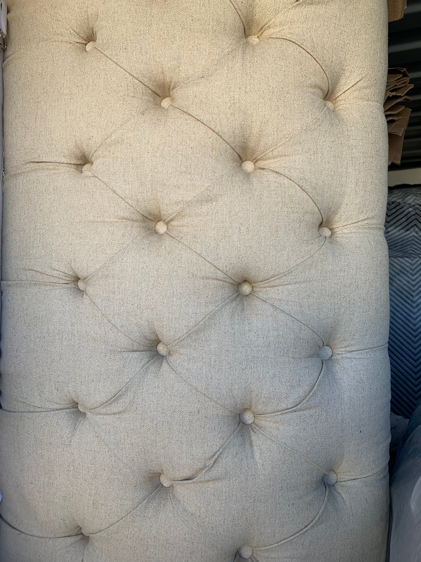 Simple tufted sofa